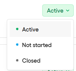 How to navigate the project list - SuccessFinder Help & Resources Center