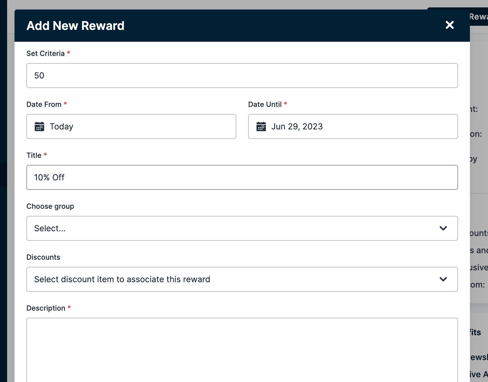 A screenshot of a reward

Description automatically generated with low confidence