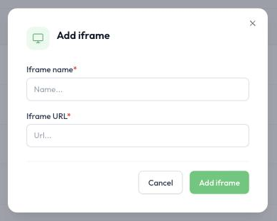 Adding an iFrame