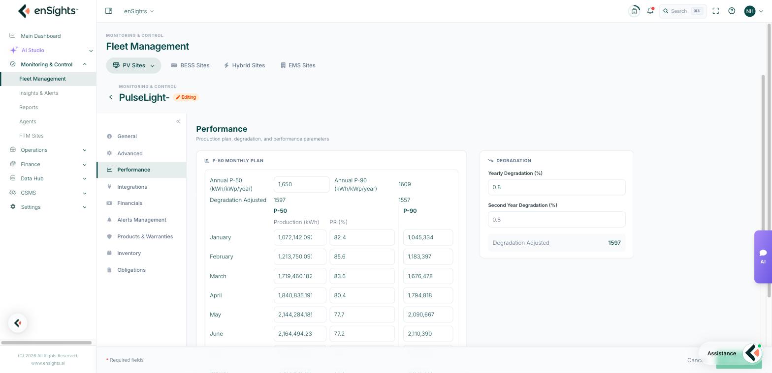 System Settings — Performance