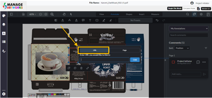 Adding URL to your packaging artwork