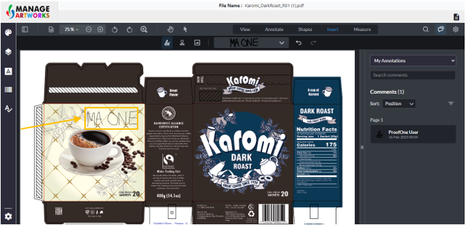 Place your signature on the packaging artwork