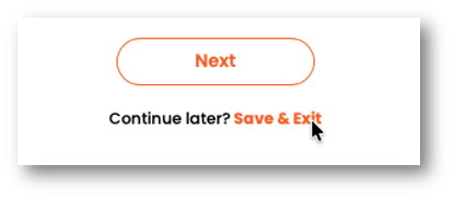 Save & Exit text