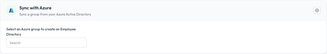 Sync with Azure on the Groups tab