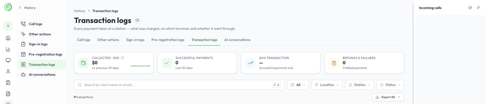 Transaction logs