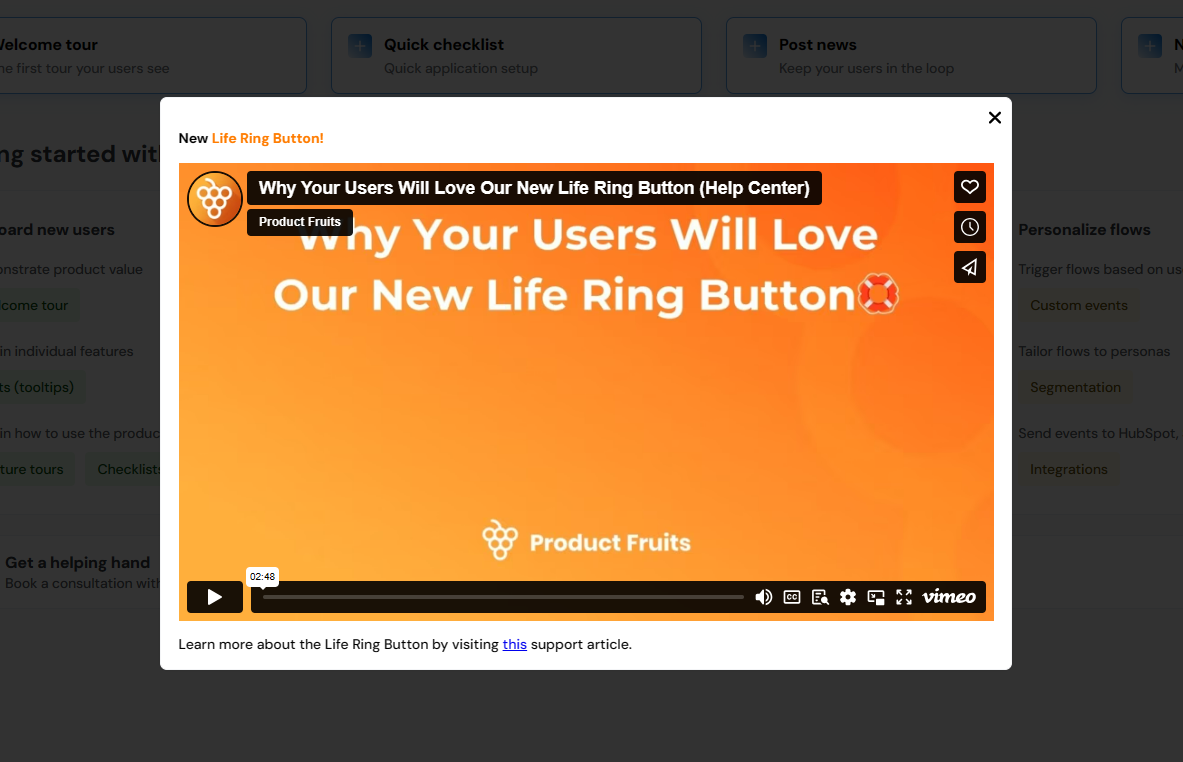 Newsfeed overview - Product Fruits Help Center