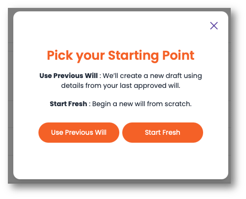 Pick your Starting Point
