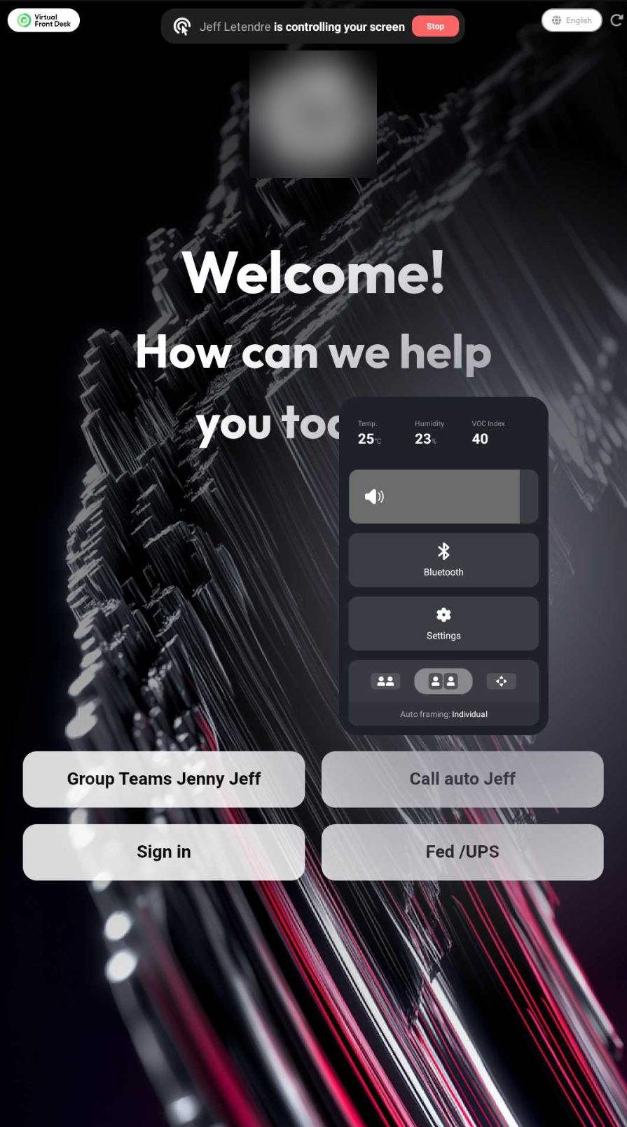 Adjust the volume in the quick settings