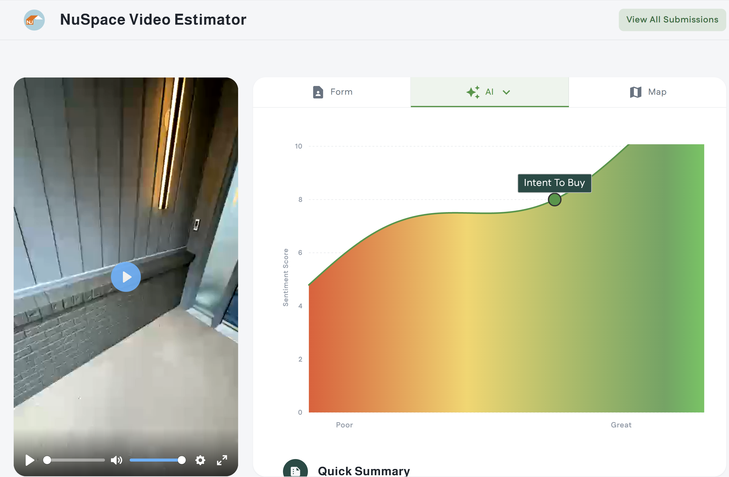 Submission view on desktop