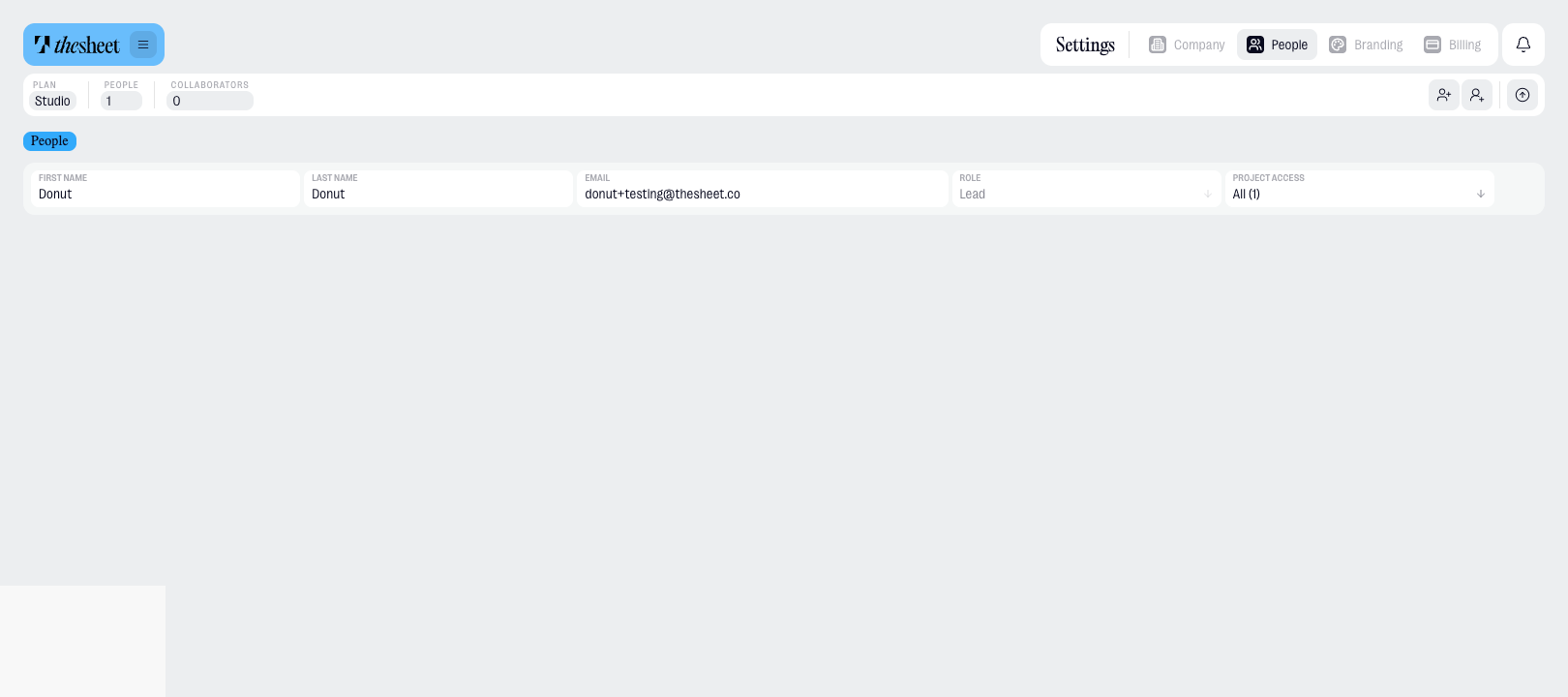 People settings with member and lead options