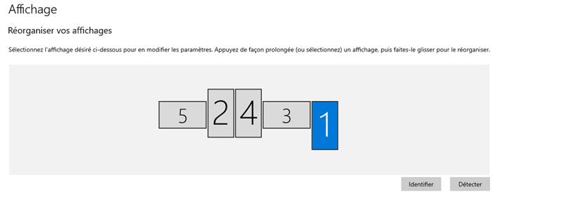 Affchage 
Réorganiser vos affichages 
Sélectionnez affichage désiré ci.dessous en paramètres, Appuyvz façon prolongée (ou un puis faites réorganiser, 