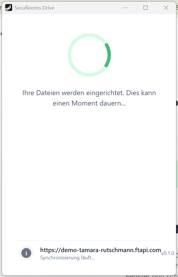 Ladebildschirm Einrichtung