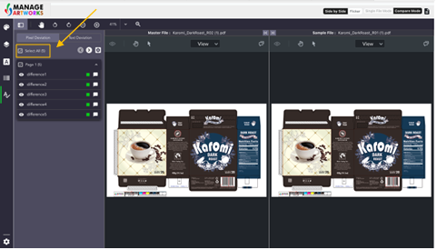 Highlight pixel differences in your packaging artwork