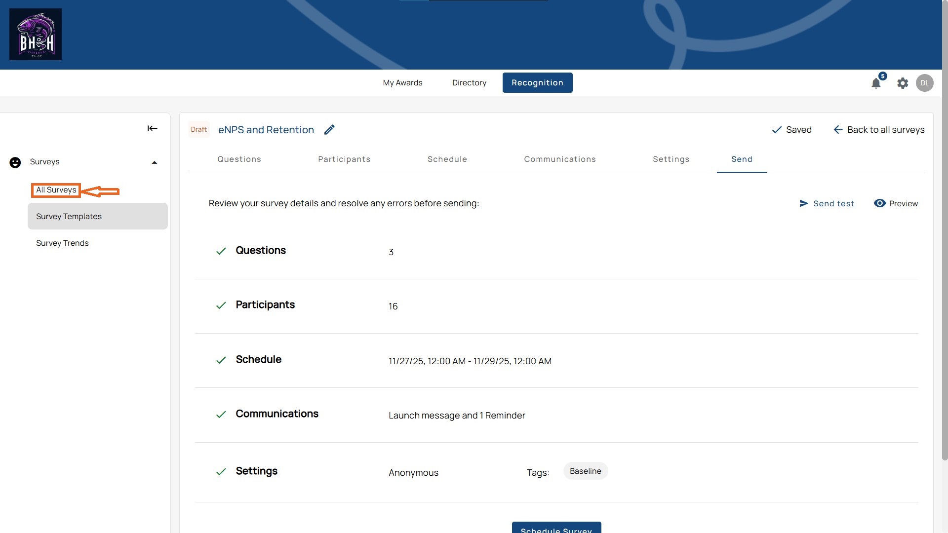Click All Surveys 