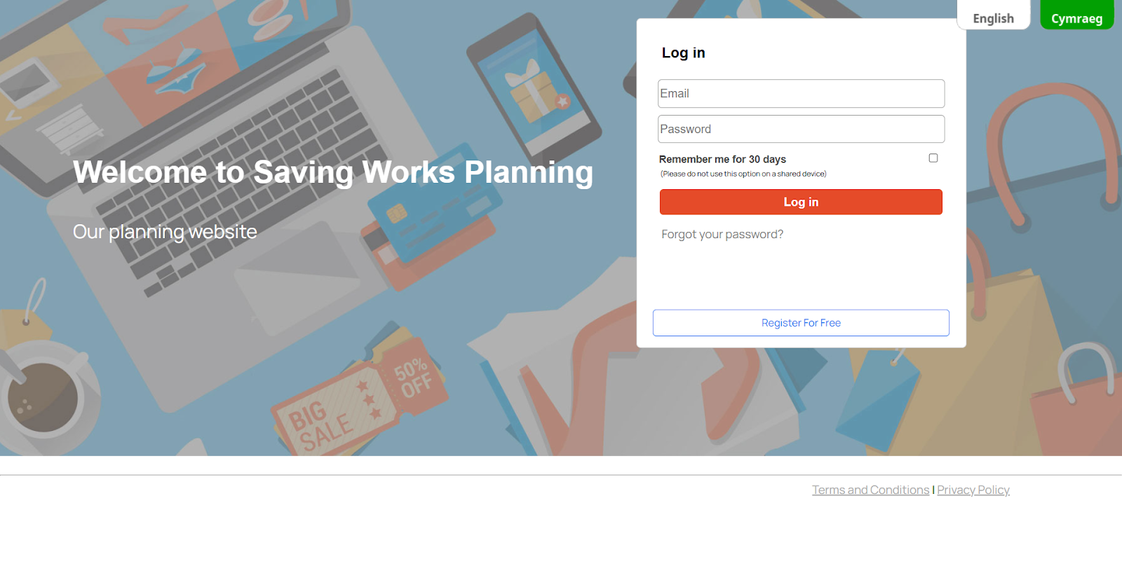 Be Savings login page
