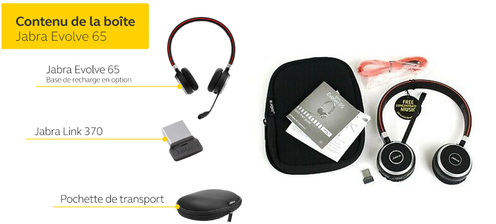Casque-JABRA-EVOLVE-65-Stereo-05.jpg, Casque professionnel sans fil JABRA EVOLVLE 65 avec micro - Apprendre  l'informatique 
s-l400.jpg, Jabra Evolve 65 On the Ear Bluetooth Wireless Headset - Black | eBay 
