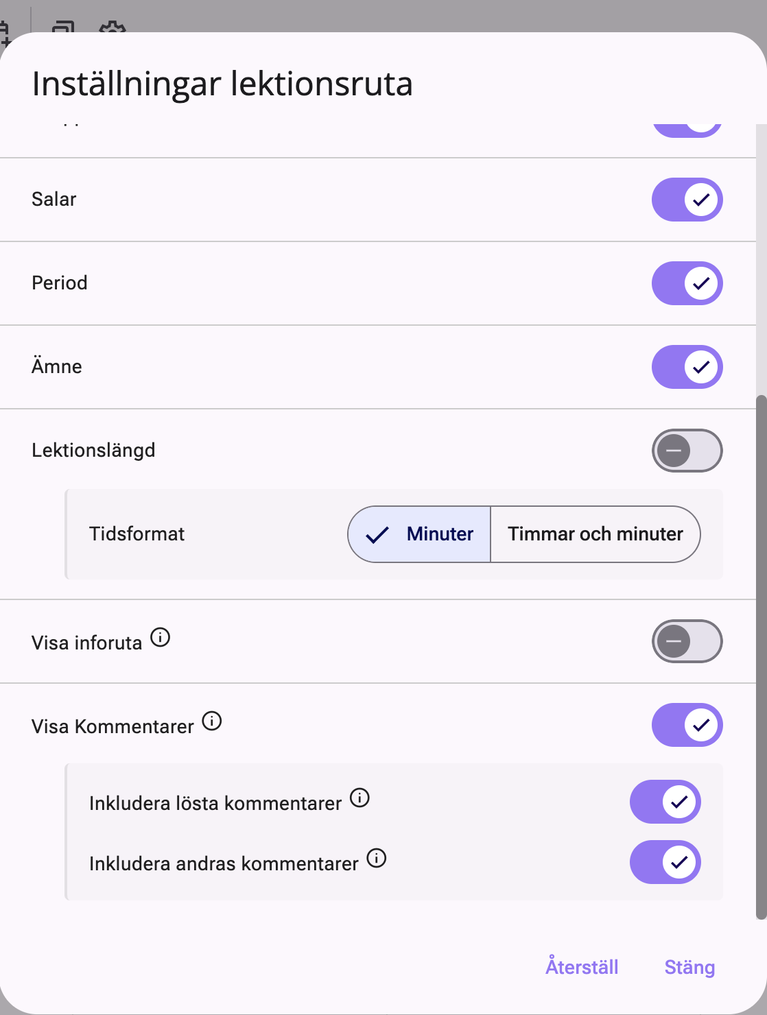 Opmerkingen activeren