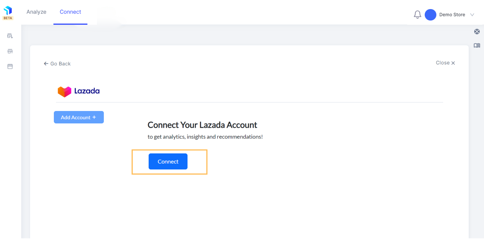 Connect Lazada Store