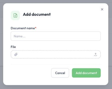 Adding a document