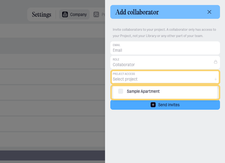 collab 03 project access dropdown