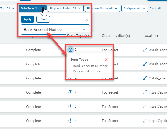Filter Scan Results by Date Type Example