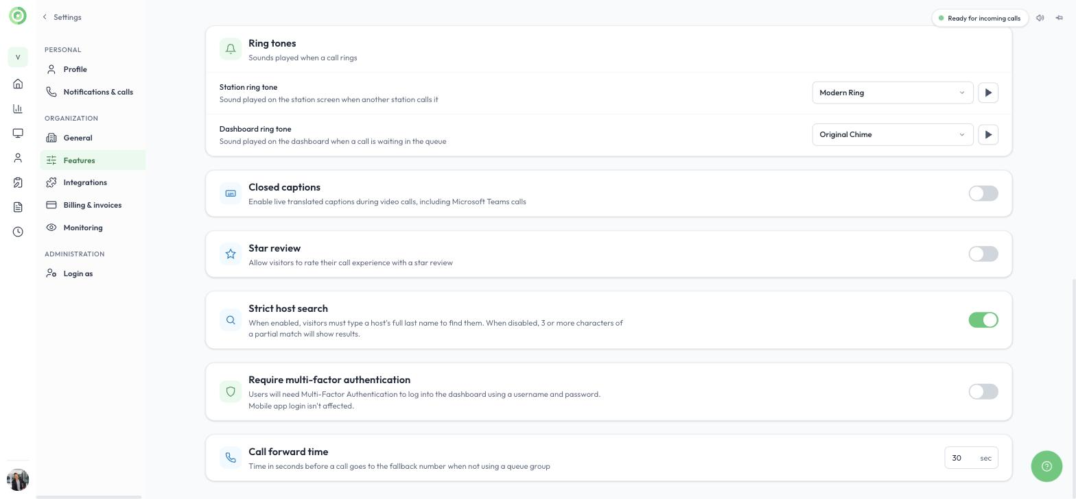 More features