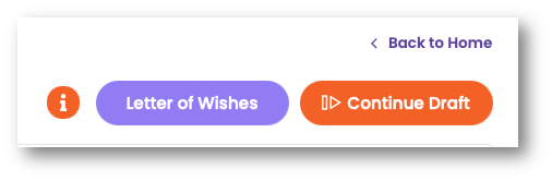Continue Draft button