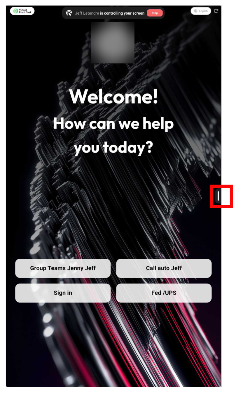 Swipe in from the right edge to open the quick settings